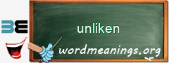 WordMeaning blackboard for unliken